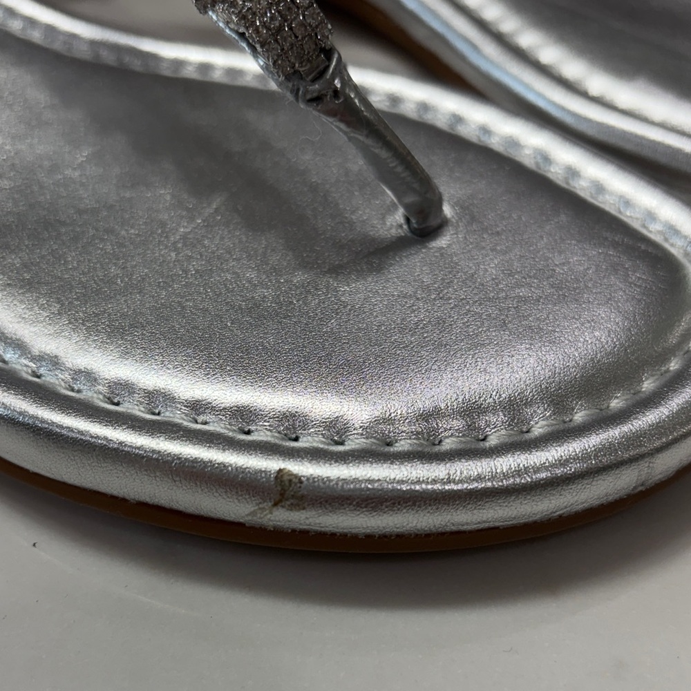 ANTONIO MELANI Metallic Silver Sandals - Picture 11 of 11